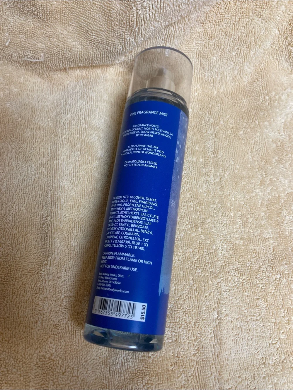 Bath & Body Works Frosted Coconut Snowball Mist - Blue